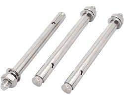 Mouwanker RVS - Expansiebout Ankerplug - Bevestigen aan Muur - Roestvrij Staal - M10x150mm - Zilverkleurig