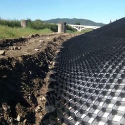 Grondrooster Stabilisator - Grindmat Bodemanker - Oprit Stabiliseren - Hoge Draagkracht - 2 x 9 m - Zwart — thumbnail 1