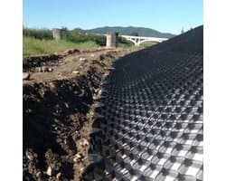 Grondrooster Stabilisator - Grindmat Bodemanker - Oprit Stabiliseren - Hoge Draagkracht - 2 x 9 m - Zwart