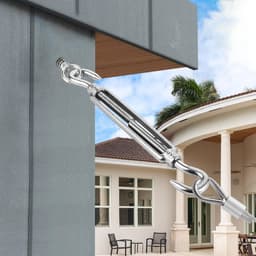 SnelShoppen - Pack van 12 M8 x 192 mm Kabel Tensioners RVS 304 Verstelbare Spanners met Haken, Tuinzonnescherm Spanner, Waslijn Spanner, Hek Spanner v — thumbnail 4