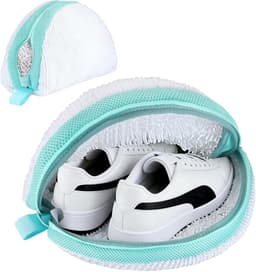Waszakken, wasmachine, upgrade waszak, schoenen, 360° super reinigingskracht met verborgen ritssluiting, schoenenzak wasmachine voor sneakers, gymschoenen enz., wit — thumbnail 1