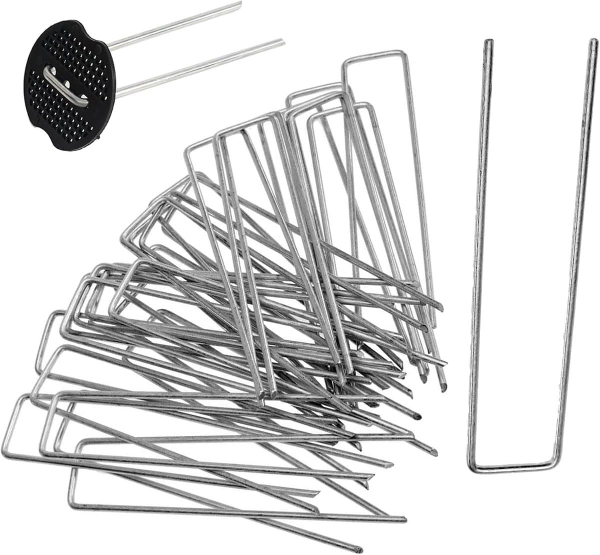 SnelShoppen - Grondankers, Tenthaken, Tentpinnen, Stormbestendige Pegs, Camping, Robuuste Stalen Grondankers, 55 Stuks voor Tuin, Camping en Dieren — afbeelding 1