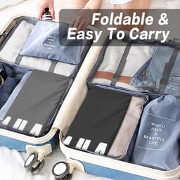 Dailygoods- Waszak Waterproof - Waszak met Touwsluiting - Waszak 2 Stuks - Opvouwbare Waszak - Oxford Stof - 24 x 36 Inch - Wasmand — thumbnail 2