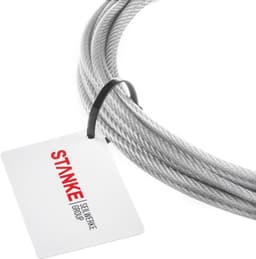 SnelShoppen - Waslijn PVC staalkabel 4mm 6x7 verzinkt, staalkabel ommanteld touw, 10 meter voor tuin, balkon, camping en meer — thumbnail 5