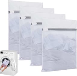 4 pieces laundry nets, laundry bag, laundry bag with zip, large laundry bag to prevent deformation and folding of - ShopVlot — thumbnail 1