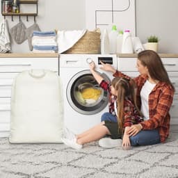 Waszakken met trekkoord, wasmand, hendelvoerzakken voor college-slaapzaal, appartement, hotel, wasserij, schone en droge winkel enz. — thumbnail 5
