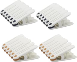 Wasknijpers, winddichte wasknijpers, plastic handdoekklemmen met antislip siliconen handdoekclip voor T-shirts, sokken, handdoek (24) — thumbnail 1