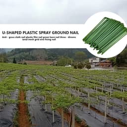 Dailygoods - 40 Stuks U-vormige Stalen Tuinpinnen - Grondankers voor Tentbeveiliging — thumbnail 2