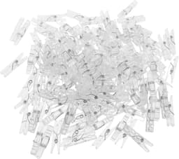 Mini Transparante Clips - Kleine Knijpers - Decoratief Ophangen - Veelzijdig Gebruik - 50 Stuks - Transparant — thumbnail 1