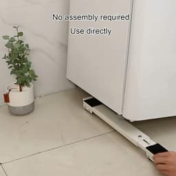 Wasmachine Verhoger - Onderstel Verrijdbaar - Apparaten Verplaatsen - Verstelbaar Met Rem - 45-70 cm - Zwart — thumbnail 2