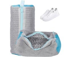 2-pack Schoenwaszakken voor Wasmachine, 360° Reinigingsnet voor Schoenen met Rits en Rem, Wasnet voor Sneakers, Schoenenzak voor Wasmachine en Droger, Herbruikbaar