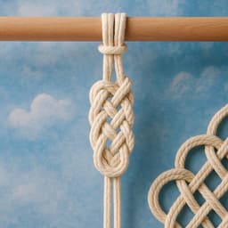 Katoenen Touw - 20 m x 5 mm - Sterk en Duurzaam Multifuntioneel Touw voor Was, Tuin, Decoratie en Doe-het-zelf — thumbnail 5