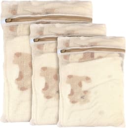 3 Stuks Wasnet voor Wasmachine, 3 Maten Duurzame Mesh Waszakken | Netwaszakken, Beschermende Waszak van Gaas, met Ritssluiting, voor Delicate Blouse, Sokken, Ondergoed, Lingerie, Babykleding — thumbnail 1