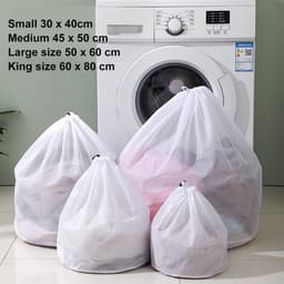 4 Stuks Wasnetten voor Kleding - Diverse Maten Waszakken voor de Wasmachine en Opberging — thumbnail 5