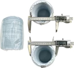 Afzuigslang PVC Flexibel - Ventilatieslang Afzuigkap - Lucht Afvoeren - Versterkt met Staaldraad - 102mm x 2.5m - Wit — thumbnail 3