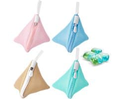 Mini wasnetjes 4-pack, kleine waszakken voor de wasmachine, ideaal voor delicate kleding en efficiënt wassen