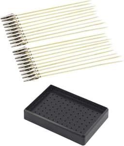 Kleur Clips - Airbrush Accessoires - Model Schilderen - Platte Alligator Kop - 20 Stuks - Zwart — thumbnail 1