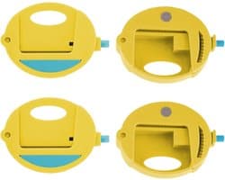 Broodzak Clips - Voedsel Clips - Voedsel Bewaren - Squeeze en Vergrendelingsmechanisme - 8x5.5 cm - Geel