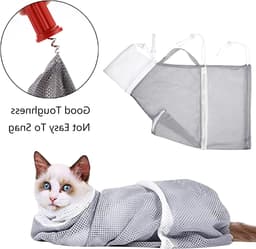 Multifunctionele Waszak voor Katten - Veiligheidstas voor Bad, Nagels Knippen en Verzorging — thumbnail 2