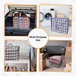 Wasnetjes met ritssluiting - Pack of 2 - 60 x 25 x 50 cm - Herbruikbare waszakken met ritssluiting - Voor kleding en opbergen — thumbnail 3