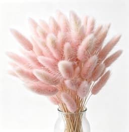 Gedroogde Bloemen, 45 cm, 60 Stuks, Gedroogde Natuurlijke Pampasgras, Planten, Pluizige Droogbloemen Geschikt voor Bruiloften in Bohemian-Stijl Verjaardagsfeestjes (Roze) — thumbnail 1
