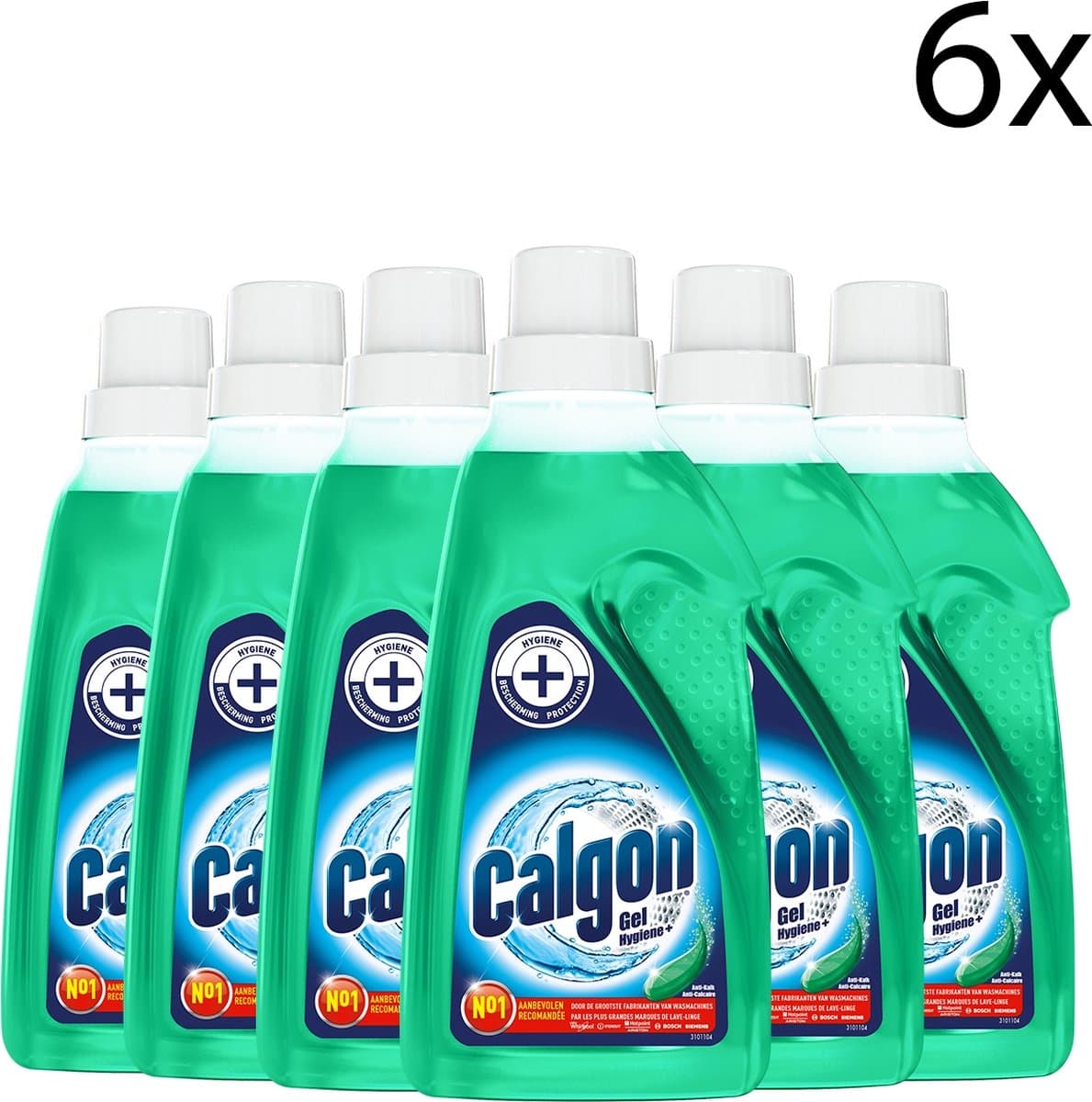 Calgon Hygiëne+ Gel Wasmachine Reiniger en Anti Kalk - 750 ml x6 — afbeelding 1