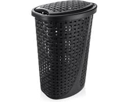 Wasmand Plastic Zwart 45 l - Opbergmand - Mand - Wassorteerder