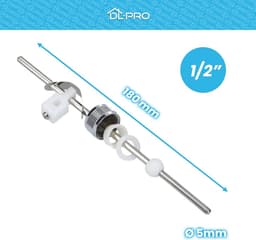 Excentrische Stang Ø5mm 180mm voor Wastafel Afvoerplug - Trekstang voor Ventiel — thumbnail 4