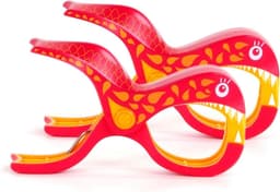 Wasknijpers voor reling - Boot clips - Kleding drogen - Hoge spankracht - 2 stuks - Roze geel — thumbnail 1