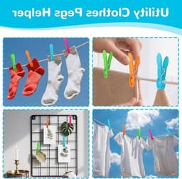 Wasknijpers voor het ophangen van kleding, wasgoed en andere items in een handige zak — thumbnail 3
