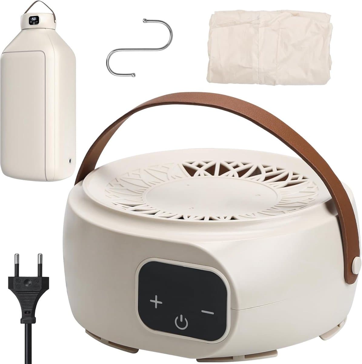 Mini-wasdroger voor kleding - bediening met twee temperaturen, draagbare elektrische wasdroger, voor badkamer, balkon, buiten, binnen, woning, slaapzaal, camping, terras, keuken en kast — afbeelding 1
