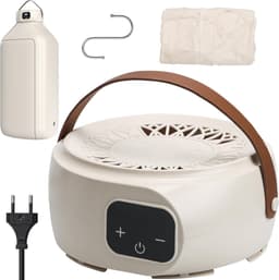 Mini-wasdroger voor kleding - bediening met twee temperaturen, draagbare elektrische wasdroger, voor badkamer, balkon, buiten, binnen, woning, slaapzaal, camping, terras, keuken en kast — thumbnail 1