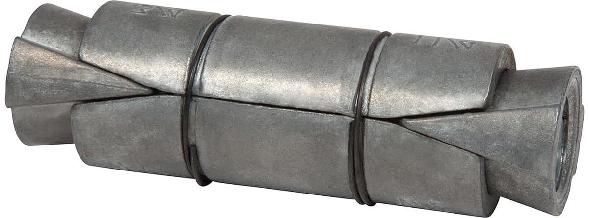 Dubbele Uitbreiding Anker - Bevestigingsanker Beton - Vastzetten Materialen - Corrosiebestendig Zinklegering - 100 Stuks - Zilverkleurig — afbeelding 1