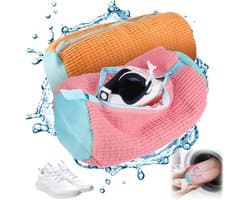 Schoenwaszak voor de Wasmachine, Geschikt voor Sneakers en Sportschoenen, Meerdere Kleuren, Duurzaam en Met Rits, Perfect voor Wassen van Schoenen