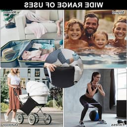 2-delige Waszak voor Reizen 40x30cm, Herbruikbare Waterdichte Tas met Rits voor Zwemkleding, Strandhanddoeken, Luiers en Vuil Wasgoed — thumbnail 4
