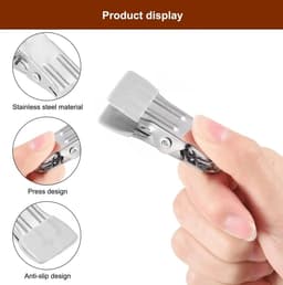 30 roestvrijstalen wasknijpers, roestvrij, antislip, multifunctioneel. Deze metalen wasknijpers kunnen gebruikt worden om kleding, dekens, sokken, foto's, papier, voedselverpakkingen, enz. vast te klemmen. — thumbnail 2