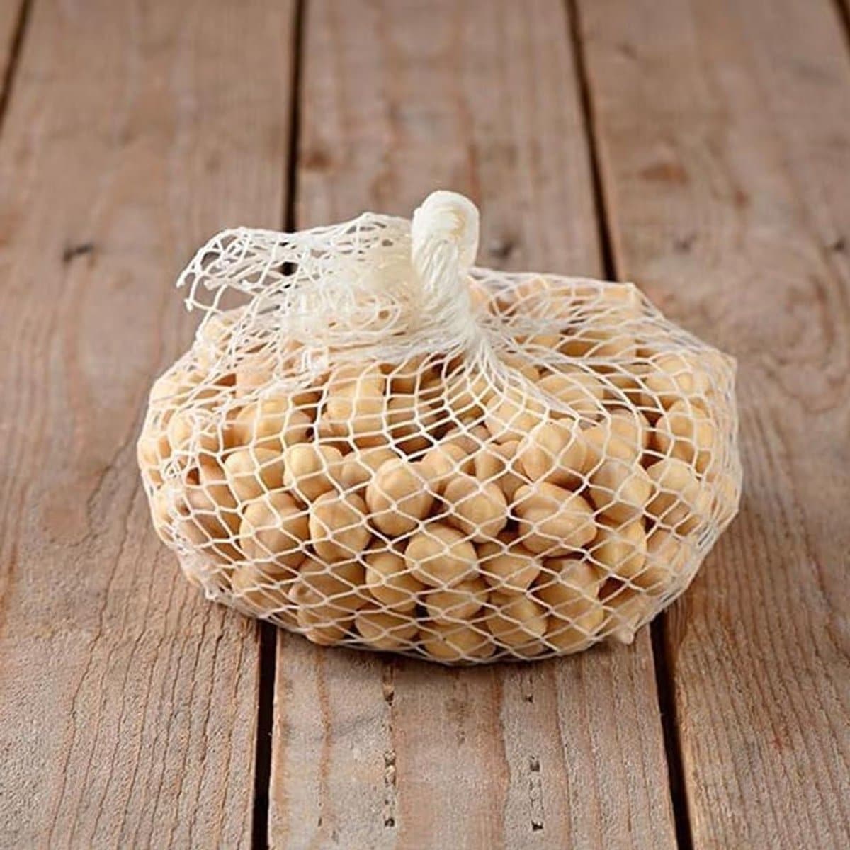 Kooknetten Peulvruchten - Kookzakken Nylon - Peulvruchten Koken - Herbruikbaar Met Trekkoord - 4 x 2 kg - Wit — afbeelding 1