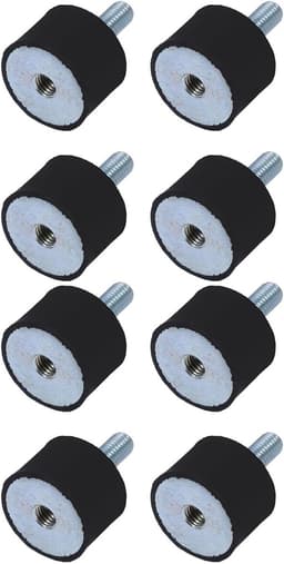 Rubberen Steunen - Trillingsdempers - Machine Demping - Hoge Stabiliteit - 8MM M8 - Zwart — thumbnail 5