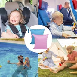 Waterdichte tas voor vuile was, 28 x 30 cm, herbruikbare tas voor sport, zwemmen en vakantie, 2-pack (blauw & roze) — thumbnail 2