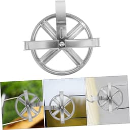 Waslijn Katrol Set - Kleding Ophangkoord - Kleding Drogen Buiten - Soepele Bedienen - 15.20X15.20X3.20CM - Zilver — thumbnail 5