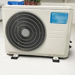 Lovelysp Zwart rubberen isolatiekussen, schokabsorberend, geluidsdempend kussen met bevestigingsschroeven, demper, schokabsorberende voeten voor airconditioning, condensator, externe machine, 4 stuks — thumbnail 2