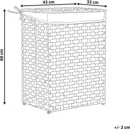 BELIANI MUCUBAJI - Wasmand - Grijs - 83 l - Polyester — thumbnail 2
