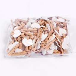 Houten Wasknijpers - Fotoclips Hartvorm - Foto's Ophangen - Duurzaam Houtmateriaal - 50 Stuks - Natuurlijk — thumbnail 5