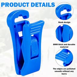 Sokkenklemmen Set - Wasclips Organizer - Sokken Wassen - Met Ophanghaken - 50 Stuks - Meerkleurig — thumbnail 2