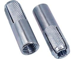 Ankers M10 - Wandpluggen Beton - Bevestigen Materialen - Gegalvaniseerd Staal - M10 x 40mm - Zilverkleurig