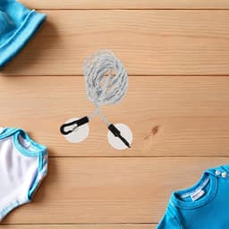 Uitschuifbare Waslijn - Reis Waslijn - Kleding Drogen - Met Zuignappen - 300 cm - Wit — thumbnail 2