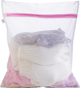 Wasnet Zak - Fijne Was - Kleding Beschermen - Ritssluiting - 50 x 60 cm - Wit — thumbnail 1