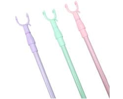 Dailygoods- Kledingvork Telescopisch - Ruimtebesparend - Lichtgewicht - Stevige Kledingsteun - U-vormige Kop - Plastic Materiaal - Kledinghanger