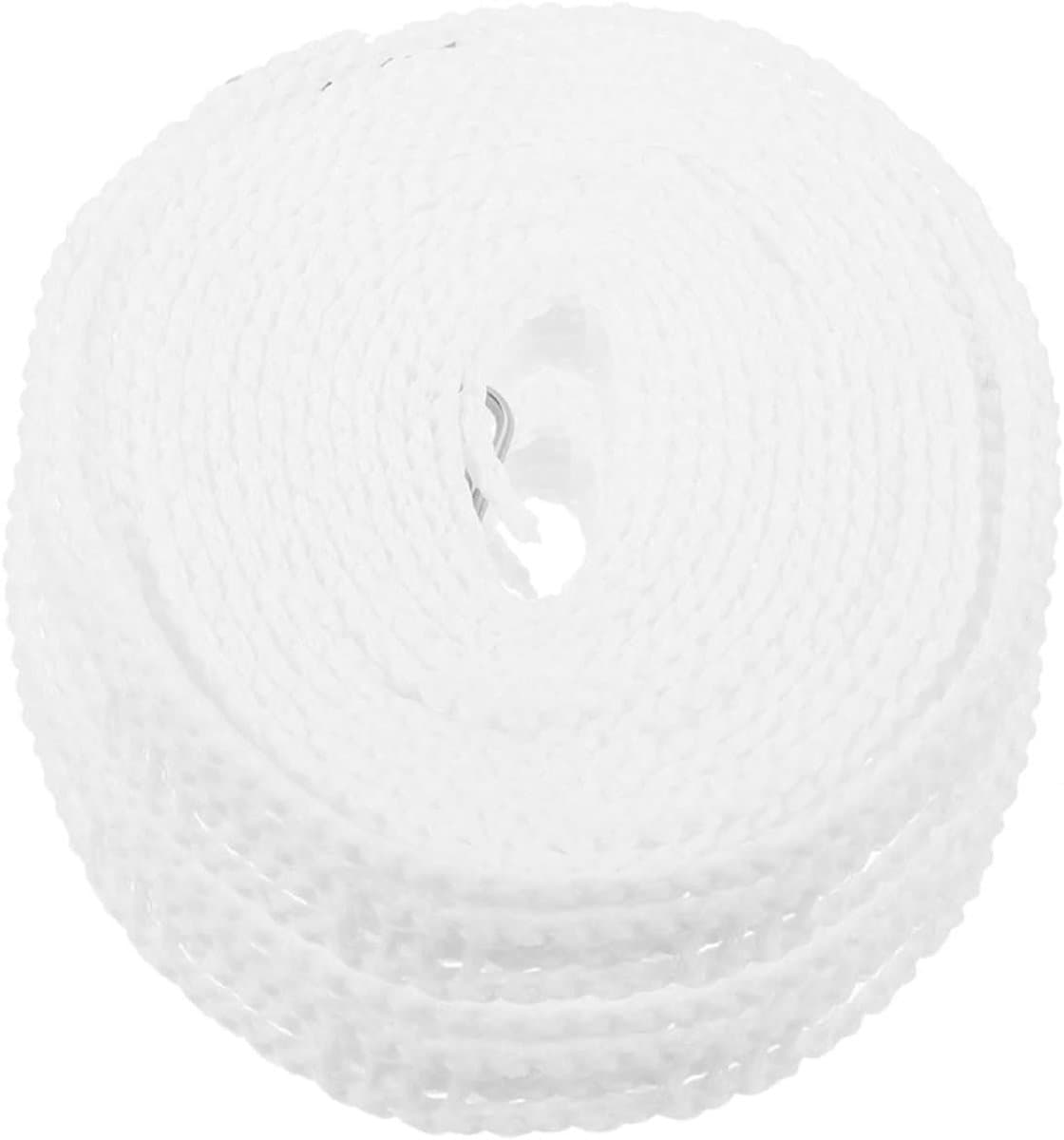 Waslijnen - Kledingtouw - Buiten Drogen - Winddicht Antislip - 2 Stuks 8 Meter - Wit — afbeelding 1