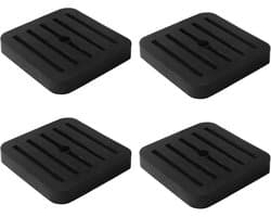 Trillingsdemper Airco - Anti-trillingsmat - Apparaten Stabiliseren - Praktische Montage - 4 Stuks - Zwart